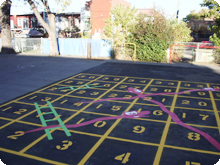Marquage de jeux dans les cours d'école et CPE
